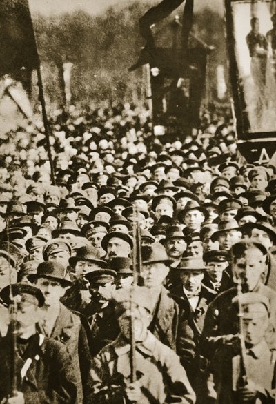 Revolutionists in Petrograd, 1917 by Russian Photographer
